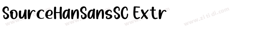 SourceHanSansSC Extr字体转换